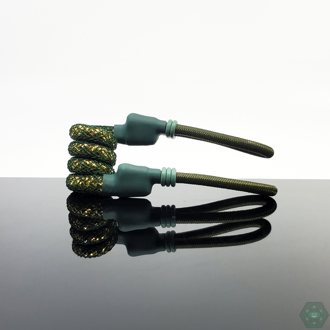 Tuff Tethers - Premium Original Coil Tether (Mesh Added). Fits Puffco Peak + Peak Pro V1 & V2. Fits Any Cap w/ Adjustable Rubber Bands. @Tufftethers