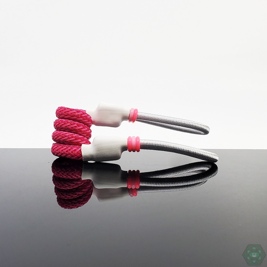 Tuff Tethers - Premium Original Coil Tether (Mesh Added). Fits Puffco Peak + Peak Pro V1 & V2. Fits Any Cap w/ Adjustable Rubber Bands. @Tufftethers