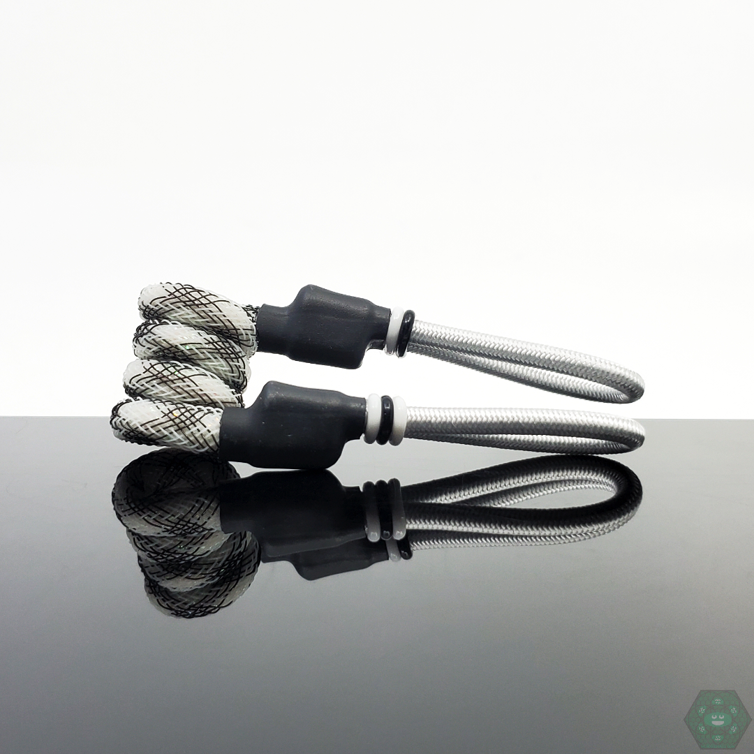 Tuff Tethers - Premium Original Coil Tether (Mesh Added). Fits Puffco Peak + Peak Pro V1 & V2. Fits Any Cap w/ Adjustable Rubber Bands. @Tufftethers