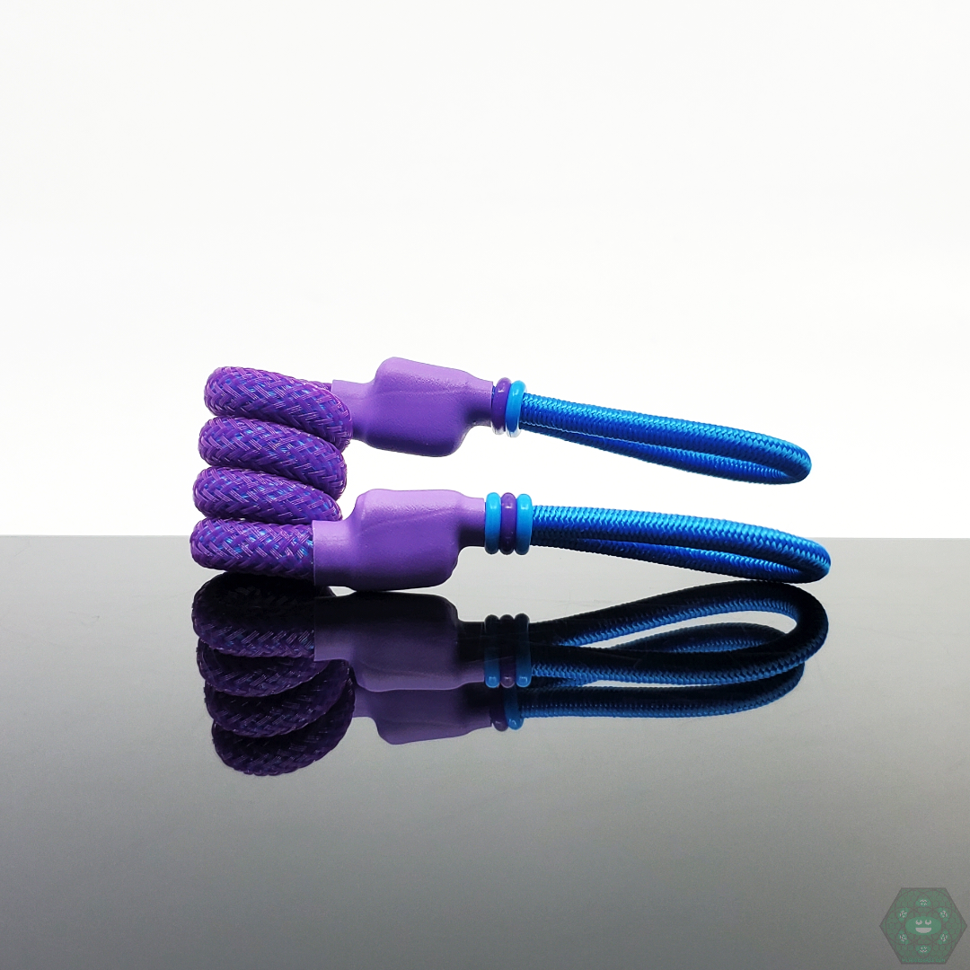 Tuff Tethers - Premium Original Coil Tether (Mesh Added). Fits Puffco Peak + Peak Pro V1 & V2. Fits Any Cap w/ Adjustable Rubber Bands. @Tufftethers