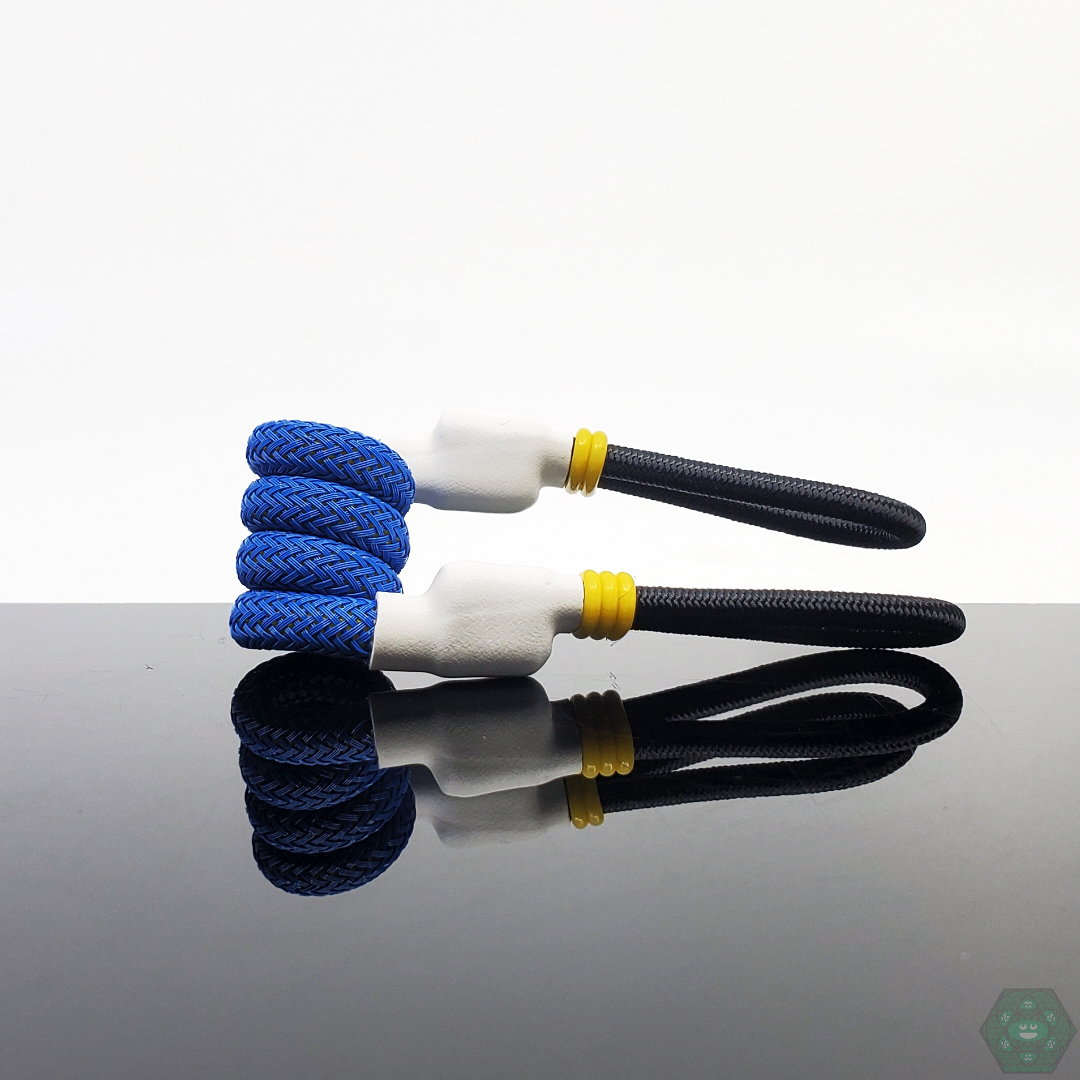 Tuff Tethers - Premium Original Coil Tether (Mesh Added). Fits Puffco Peak + Peak Pro V1 & V2. Fits Any Cap w/ Adjustable Rubber Bands. @Tufftethers