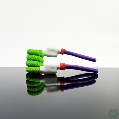  Tuff Tethers - Premium Original Coil Tether (Mesh Added). Fits Puffco Peak + Peak Pro V1 & V2. Fits Any Cap w/ Adjustable Rubber Bands. @Tufftethers