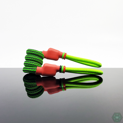 Tuff Tethers - Premium Original Coil Tether (Mesh Added). Fits Puffco Peak + Peak Pro V1 & V2. Fits Any Cap w/ Adjustable Rubber Bands. @Tufftethers