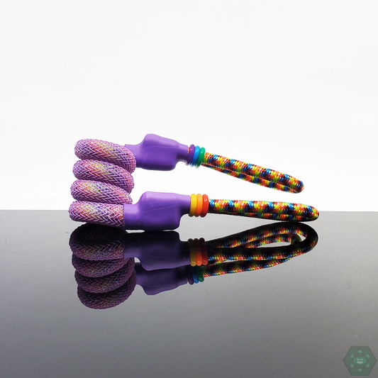 Tuff Tethers - Premium Original Coil Tether (Mesh Added). Fits Puffco Peak + Peak Pro V1 & V2. Fits Any Cap w/ Adjustable Rubber Bands. @Tufftethers