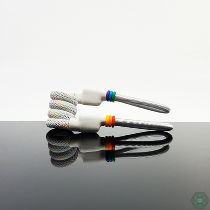  Tuff Tethers - Premium Original Coil Tether (Mesh Added). Fits Puffco Peak + Peak Pro V1 & V2. Fits Any Cap w/ Adjustable Rubber Bands. @Tufftethers