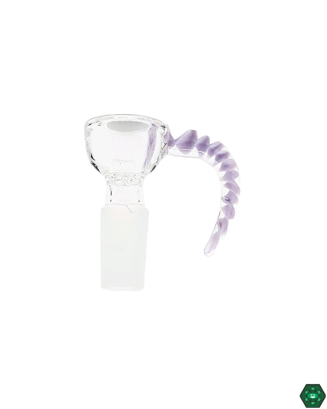 Unique Glass Accessory - Black Sheep 14mm Slide with Horn | Headdy Glass. Enhance your setup with this durable and functional glass art. Fast USA shipping.