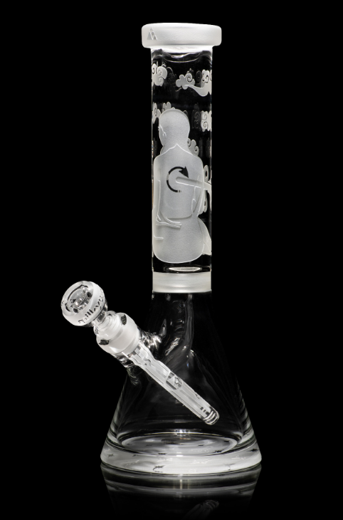 Milkyway Glass - Midnight 14″ Clear Beaker Bong