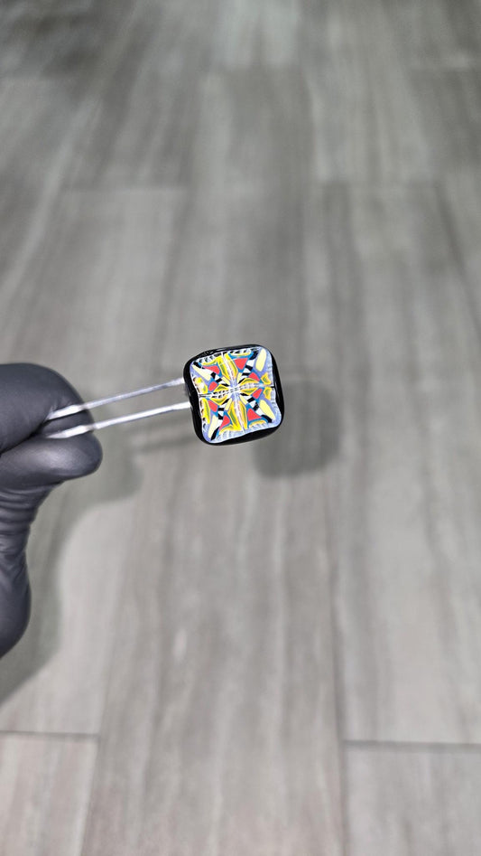 Hefe Glass - Murrine Tile 3DXL Puffco Peak pro Joystick Cap #1