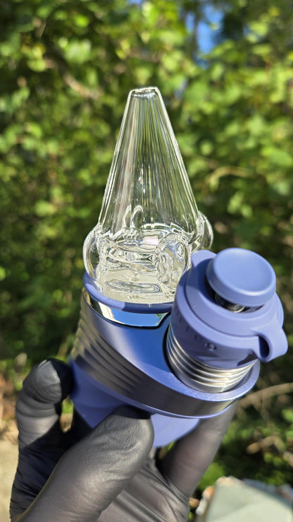 Sleeps - Clear Faceted With Opal Dry Puffco Peak/Pro Attachment #2