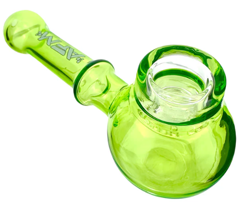 AFM Glass The Kenny Pipe, Colorful Glass Pipe with Screened Center Hole for Enhanced Filtration