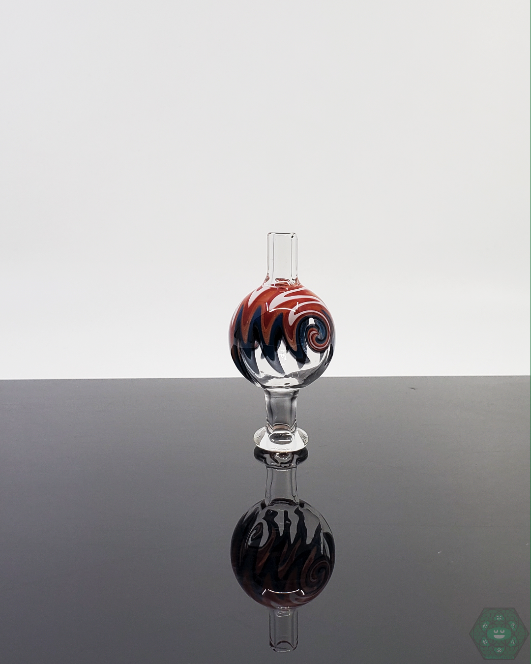 AFM Wig-Wag Bubble Cap | Artistic Carb Cap with Wig-Wag Pattern for Controlled Airflow and Enhanced Dabbing

