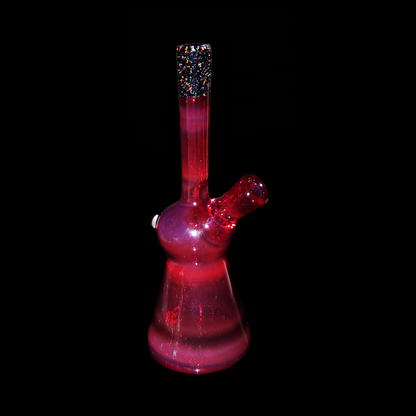 AJ Surf City Full Color Jammer | 10mm Joint Dab Rig with Vibrant Color Scheme and Worked Mouthpiece

