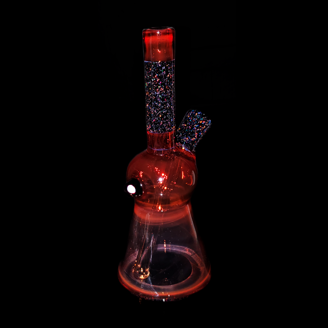 AJ Surf City Fully Worked Jammer | Artisanal 10mm Dab Rig with 45° Angled Joint and Smooth Diffusion

