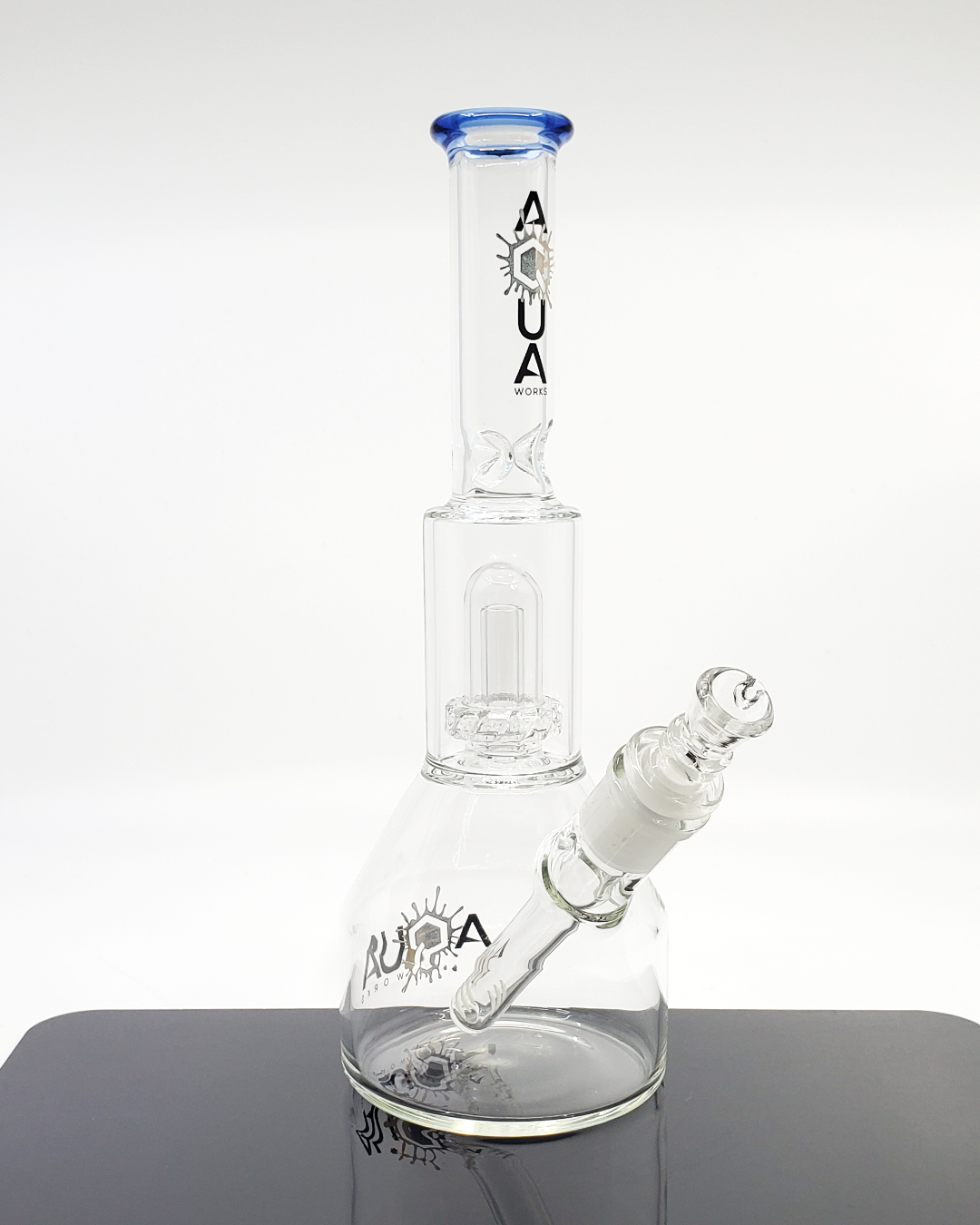 Aqua Works Glass 10” UFO Beaker | Unique UFO Perc for Smooth, Clean Hits and Stylish Design

