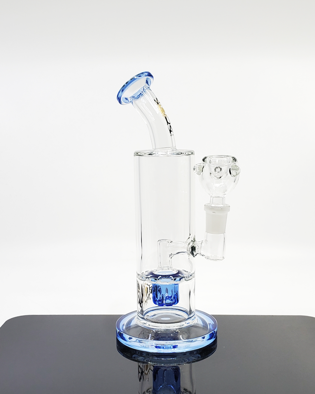 Aqua Works 8.5” Turbine Straight Tube | Compact Design with Turbine Perc for Smooth Hits and Daily Use

