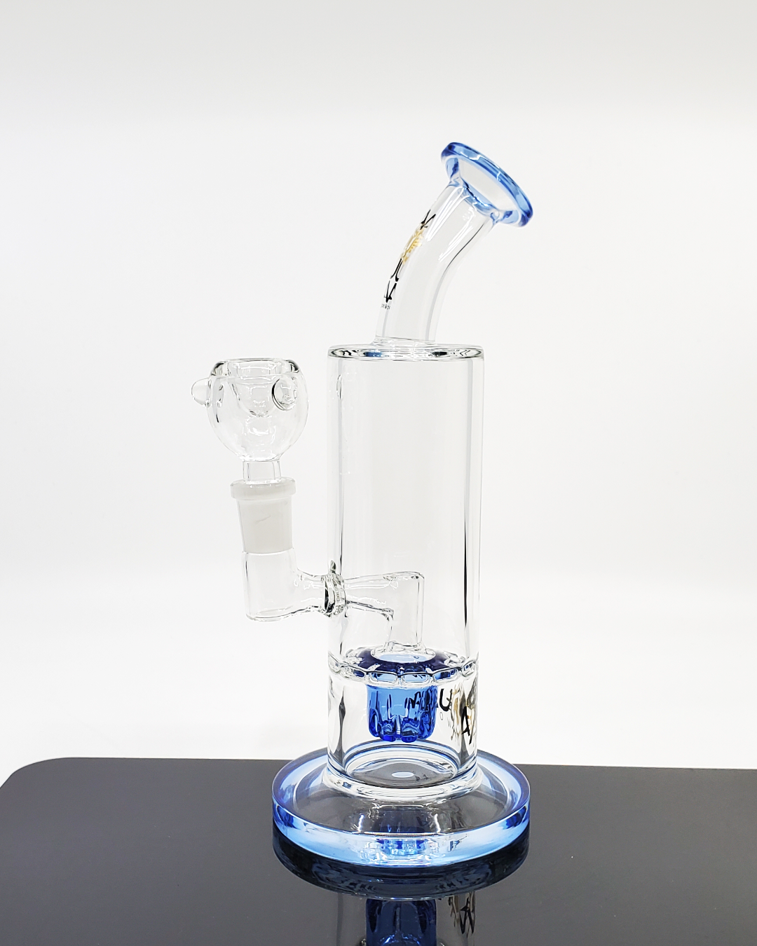 Aqua Works 8.5” Turbine Straight Tube | Smooth Filtration with Turbine Perc and Compact Design for Daily Dabbing

