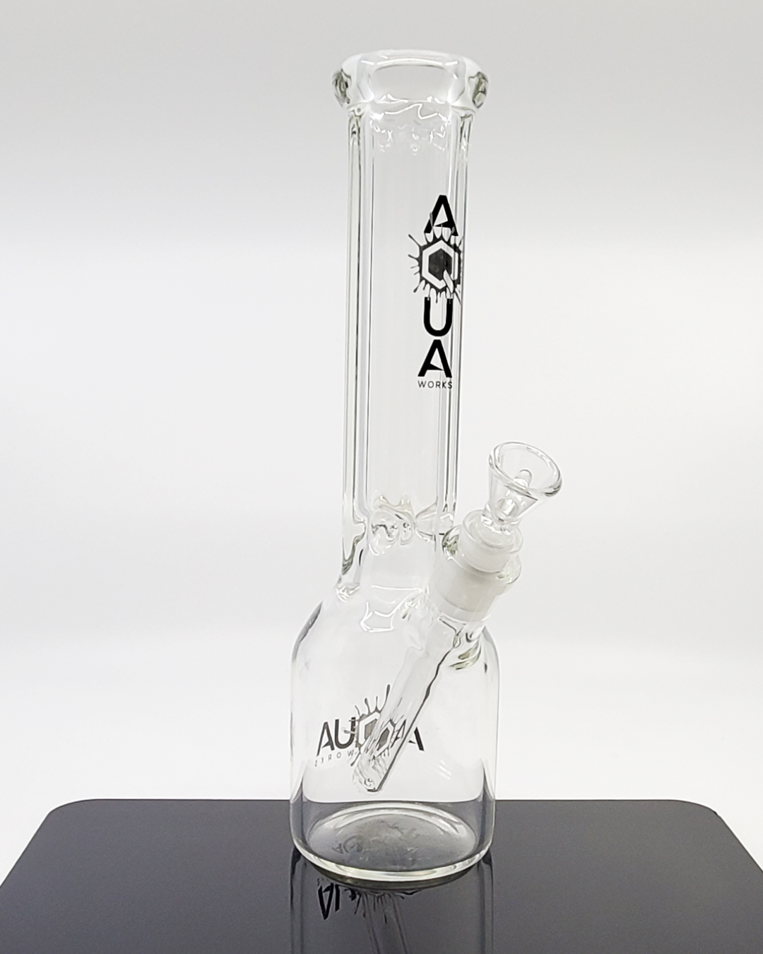 Aqua Works Glass Hex Neck Beaker | Unique Hexagonal Neck Design for Smooth Hits and Stylish Filtration

