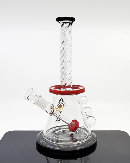 Aqua Works Glass Spiral Neck Beaker | Efficient Filtration and Distinctive Design for Smooth, Enjoyable Smoking

