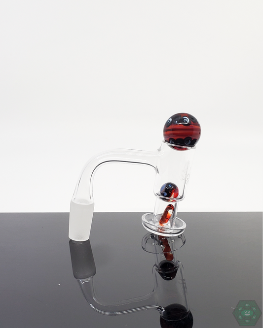 ATH Glass Twisted Slurper Set | Twisted Design with Terp Valve, Marble, and Pearls for Smooth Vapor and Exceptional Style


