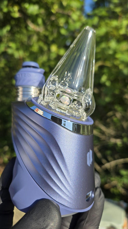 Sleeps - Clear Faceted With Opal Dry Puffco Peak/Pro Attachment #2