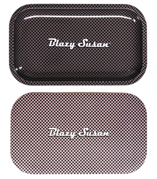 Blazy Susan - Metal Rolling Tray with Lid