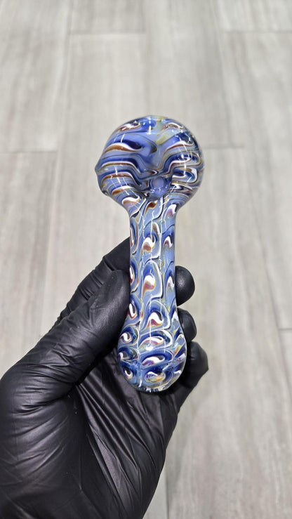 Izlow Glass - Sage Peacock Handpipe