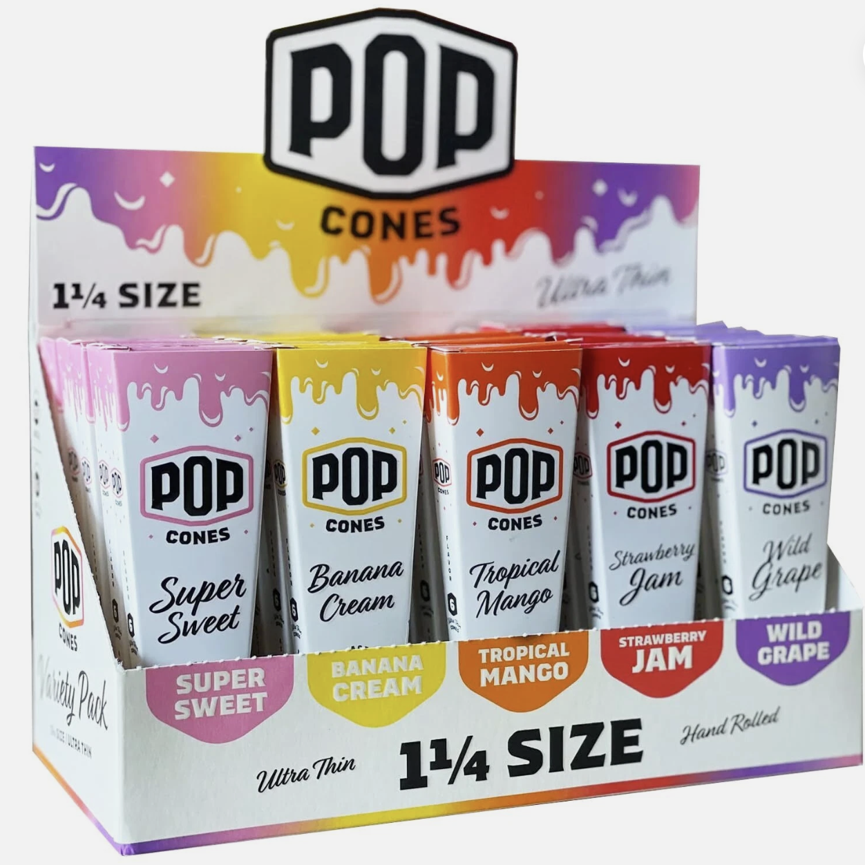 Pop Cones 1 1/4 Pre-Rolled Cones 6ct (Ultra Thin)