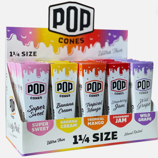 Pop Cones 1 1/4 Pre-Rolled Cones 6ct (Ultra Thin)