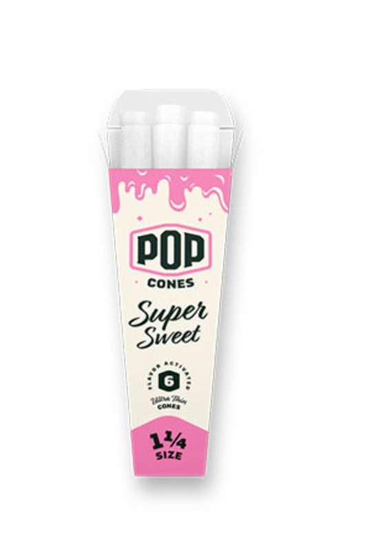 Pop Cones 1 1/4 Pre-Rolled Cones 6ct (Ultra Thin)