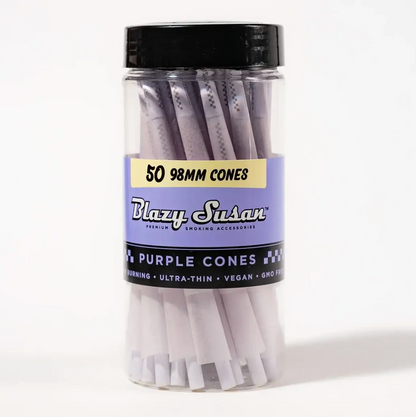Blazy Susan - Purple Pre Rolled Cones 50ct Jar