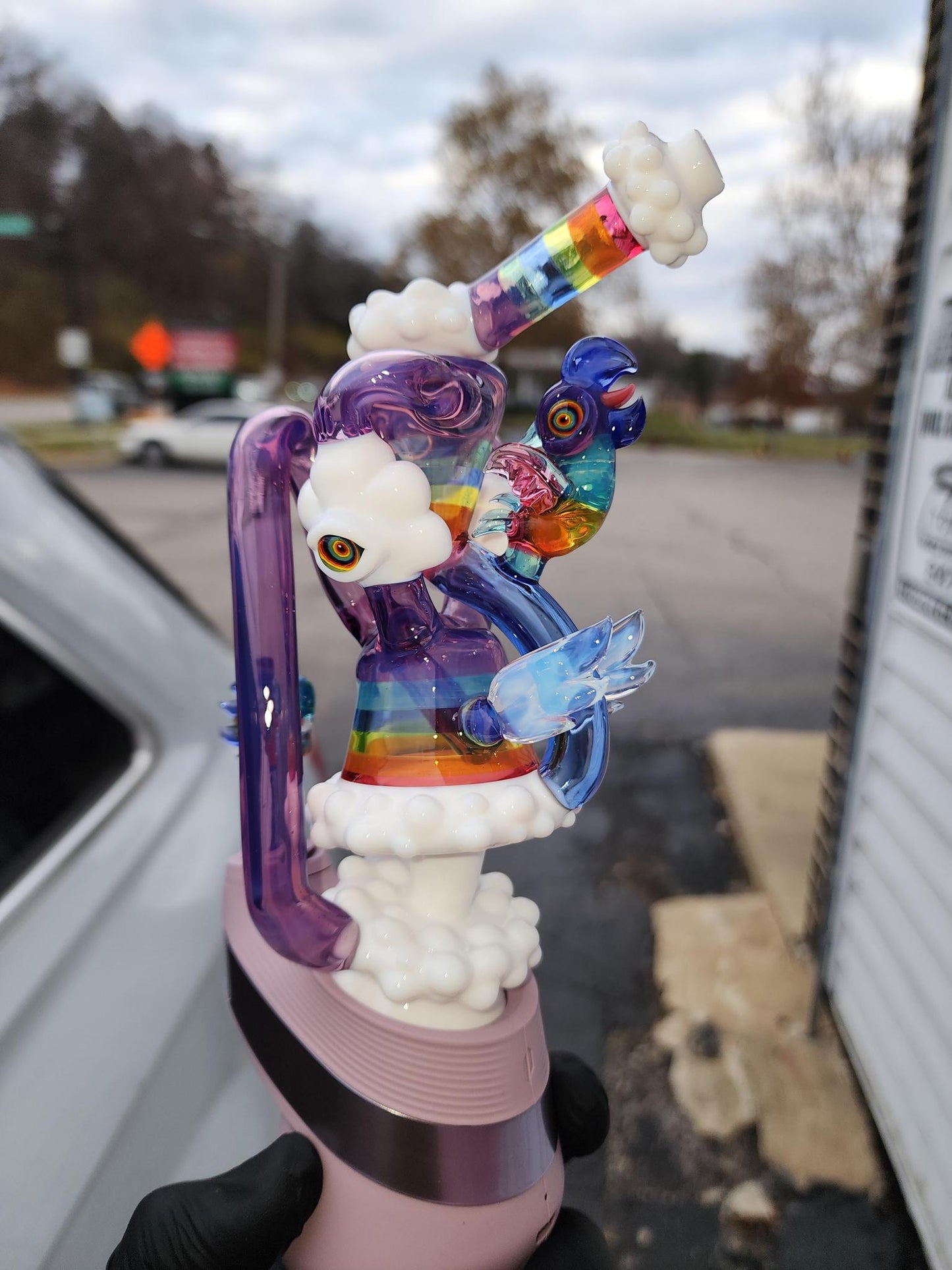 Rj Glass - Toucan Set Wet Puffco Peak/Pro Attachment