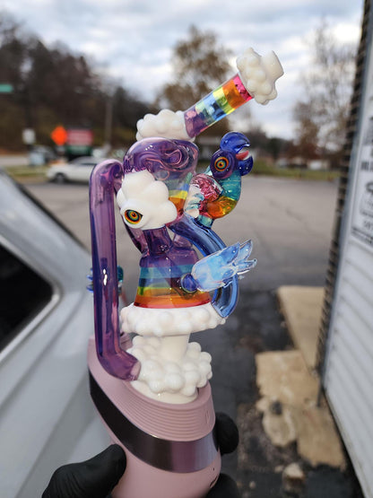 Rj Glass - Toucan Set Wet Puffco Peak/Pro Attachment