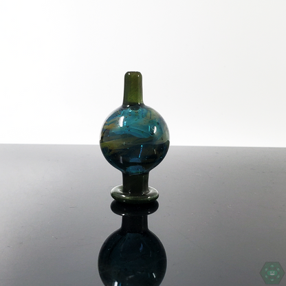 BoroLoco Glass Space Tech Bubble Cap | Available in Multiple Colors, Compatible with Most Bangers for Versatile Dabbing Use

