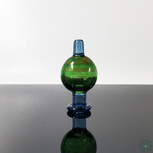 BoroLoco Glass Space Tech Bubble Cap | Durable Borosilicate Glass Carb Cap with Optimized Airflow for Enhanced Vapor Production

