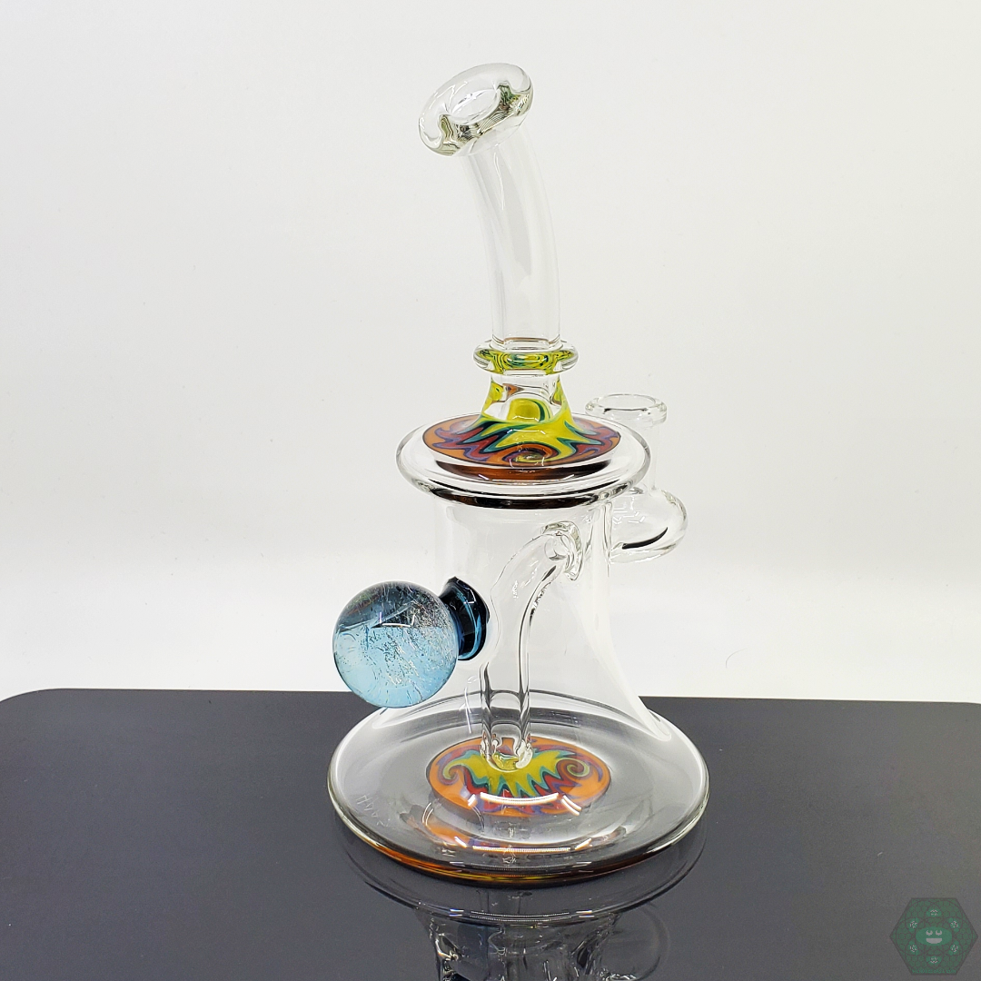 Boss Haas Wig Wag Jammers | Enhance Flavor with this Artistic Glass Banger Featuring Superior Heat Retention

