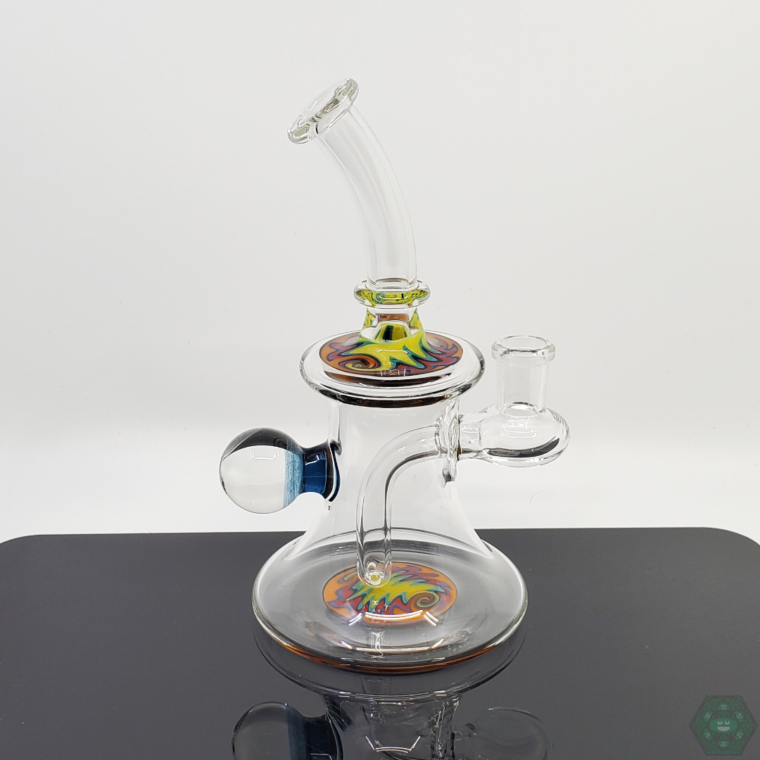 Boss Haas Wig Wag Jammers | Premium Glass Banger for Dabbing with Vibrant Wig-Wag Pattern and Superior Functionality

