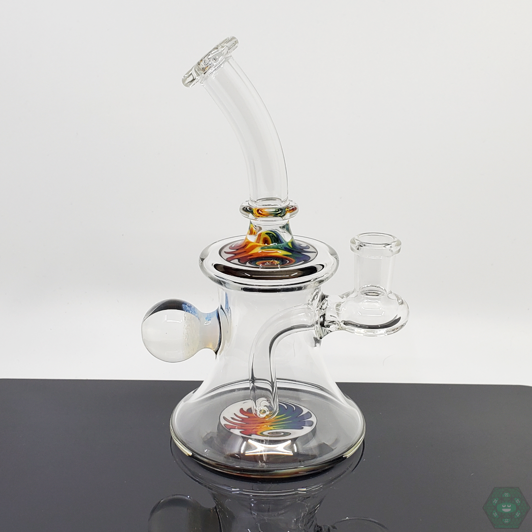 Boss Haas Wig Wag Jammers | Stylish Glass Banger with Vibrant Wig-Wag Pattern for Superior Dabbing Experience

