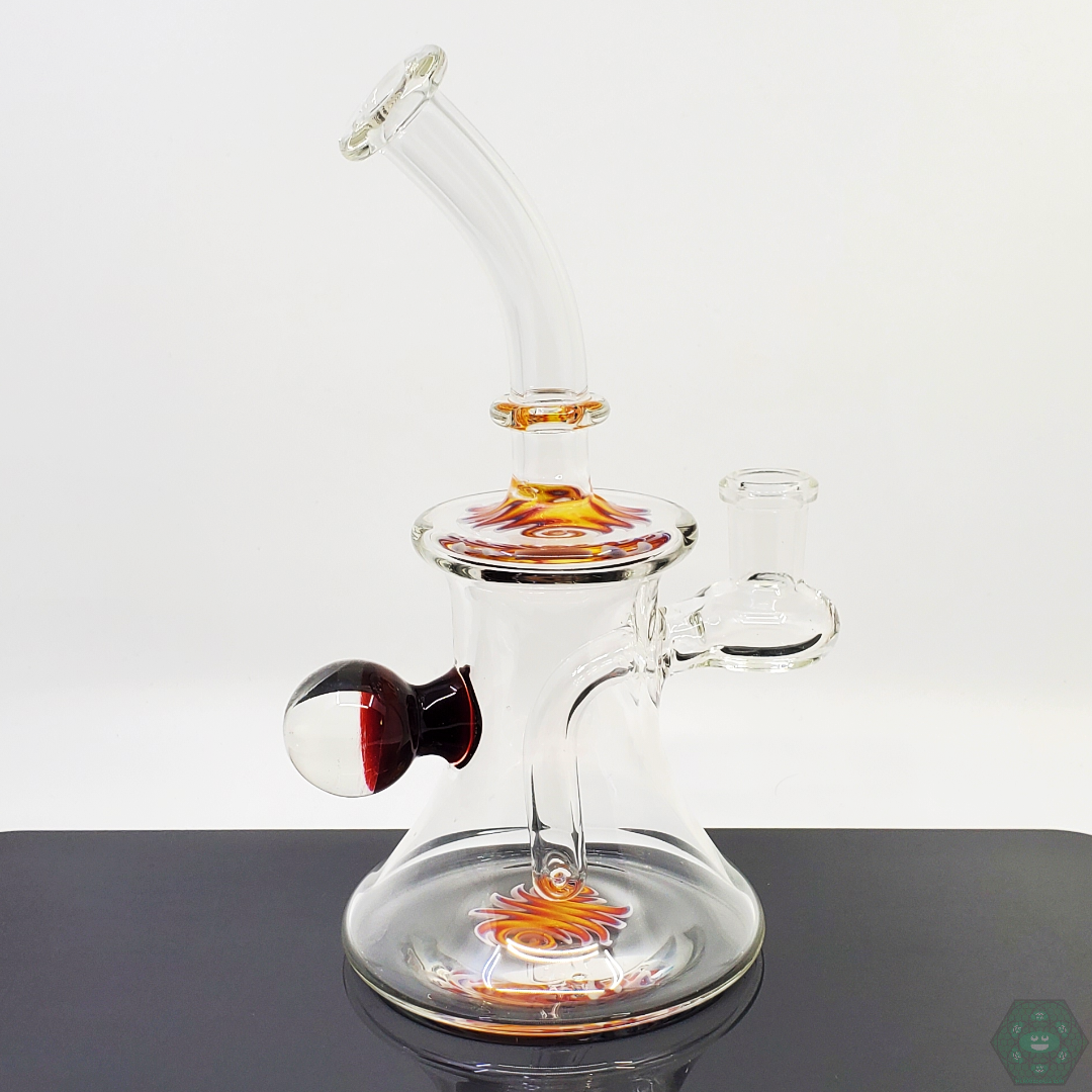 Boss Haas Wig Wag Jammers | Unique Glass Banger with Vibrant Wig-Wag Patterns for Artistry and Functionality

