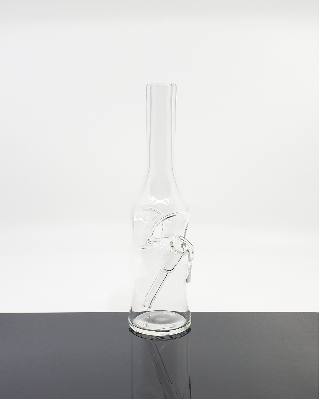 Bro D Glass Clear Full-Size Bottle, a stylish glass water rig designed for smooth hits and durability.