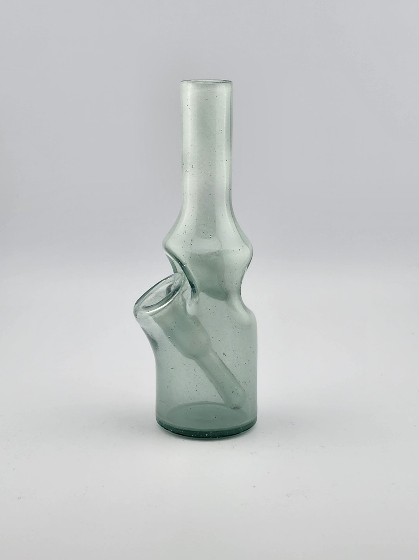 Bro D Mini Bottle in full color, a compact and stylish glass pipe with smooth airflow and durable design.