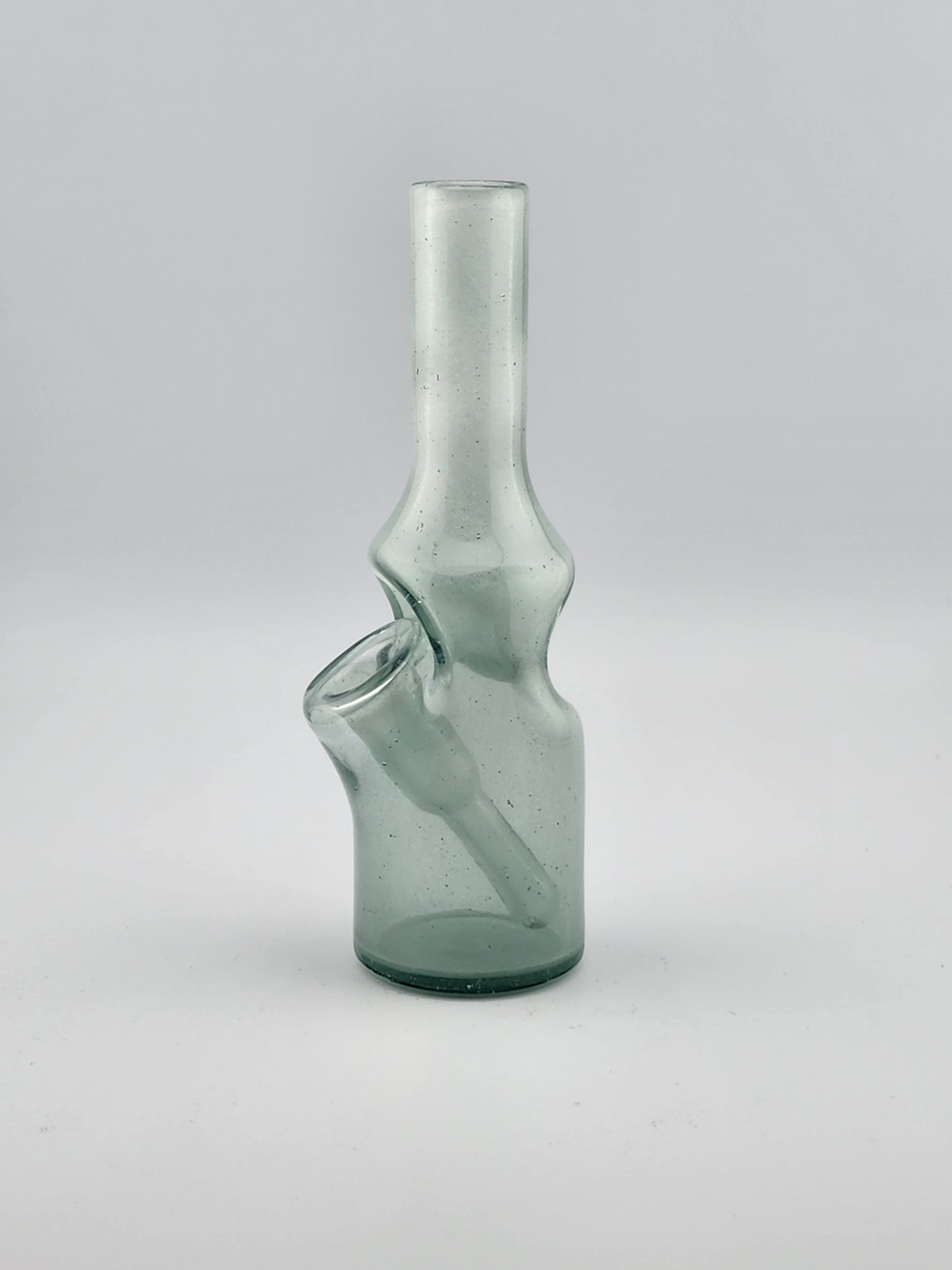 Bro D Mini Bottle in full color, a compact and stylish glass pipe with smooth airflow and durable design.
