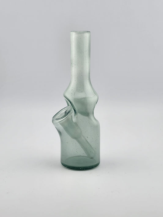 Bro D Mini Bottle in full color, a compact and stylish glass pipe with smooth airflow and durable design.