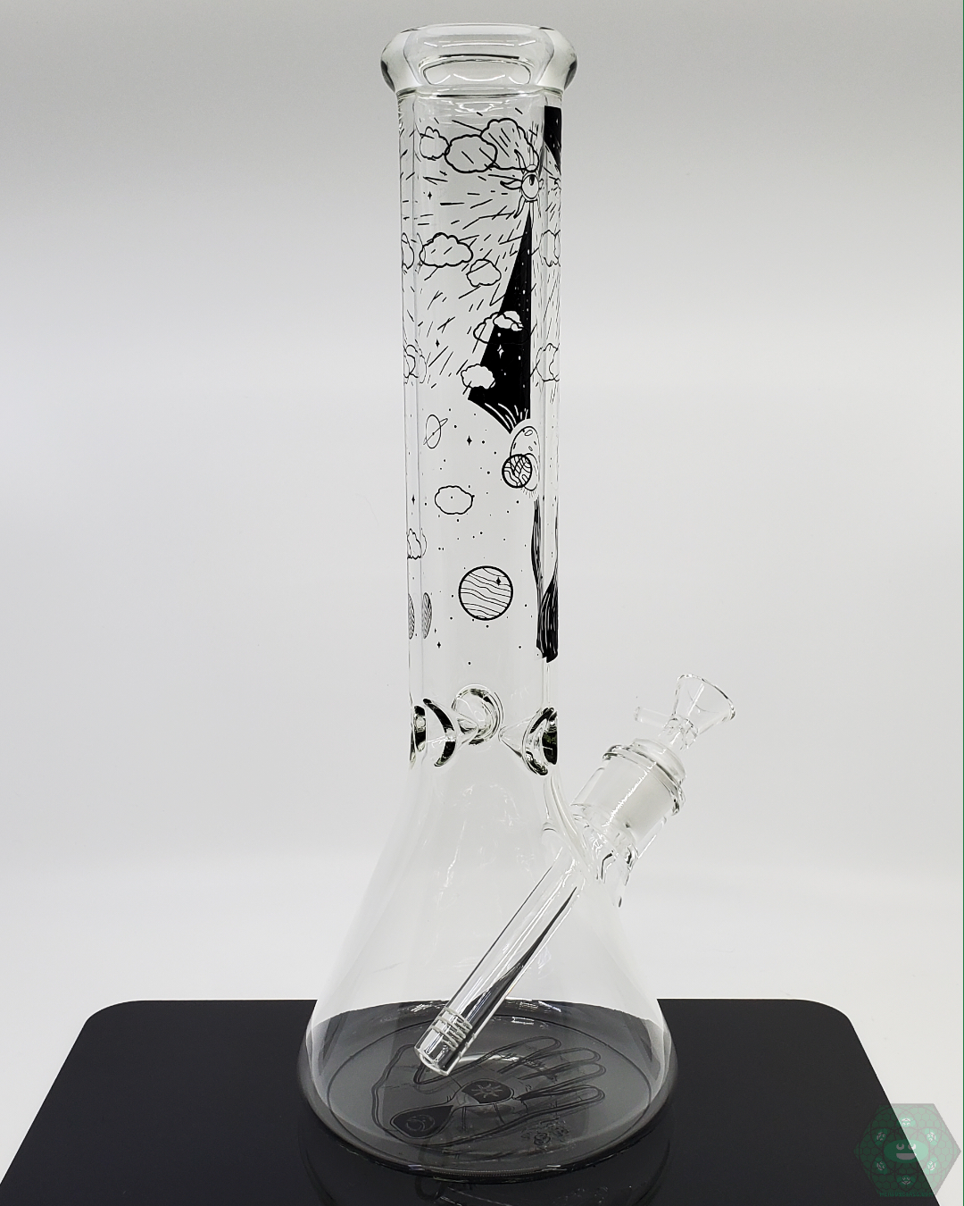  BSG 14” As Above So Below Beaker, featuring a unique design and smooth diffusion for a great smoking experience.