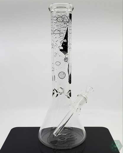  BSG 14” As Above So Below Beaker, featuring a unique design and smooth diffusion for a great smoking experience.