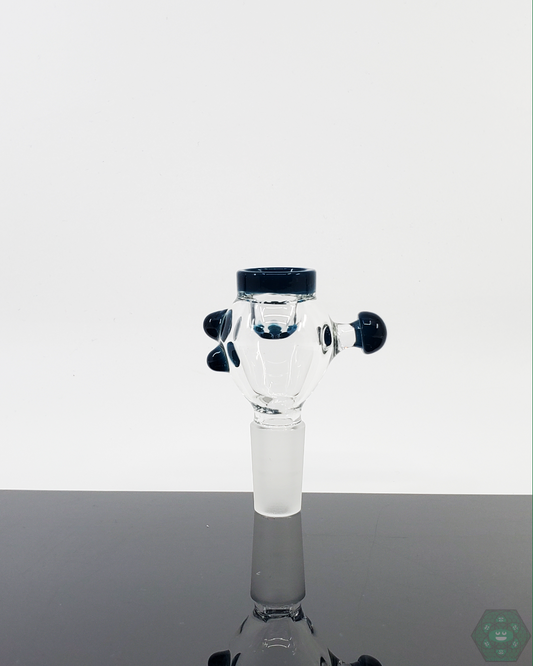 BSG 14mm Dark Blue Glass Slide with handle, a stylish and functional accessory designed for durability and easy use.