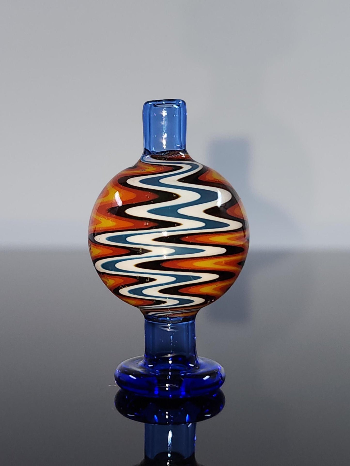  BSG Color Wig-Wag Reversal Bubble Cap for 25mm quartz bangers, featuring a colorful wig-wag reversal design that improves airflow and vapor production for smoother, more flavorful hits.