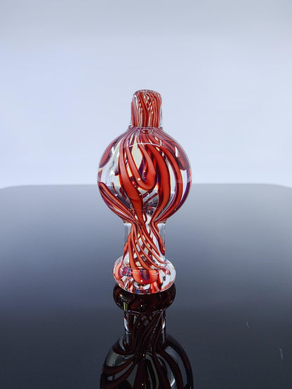  BSG Dichro Airflow Bubble Cap attached to a 25mm quartz banger, optimizing airflow and vapor production for a smoother and more flavorful dabbing experience.