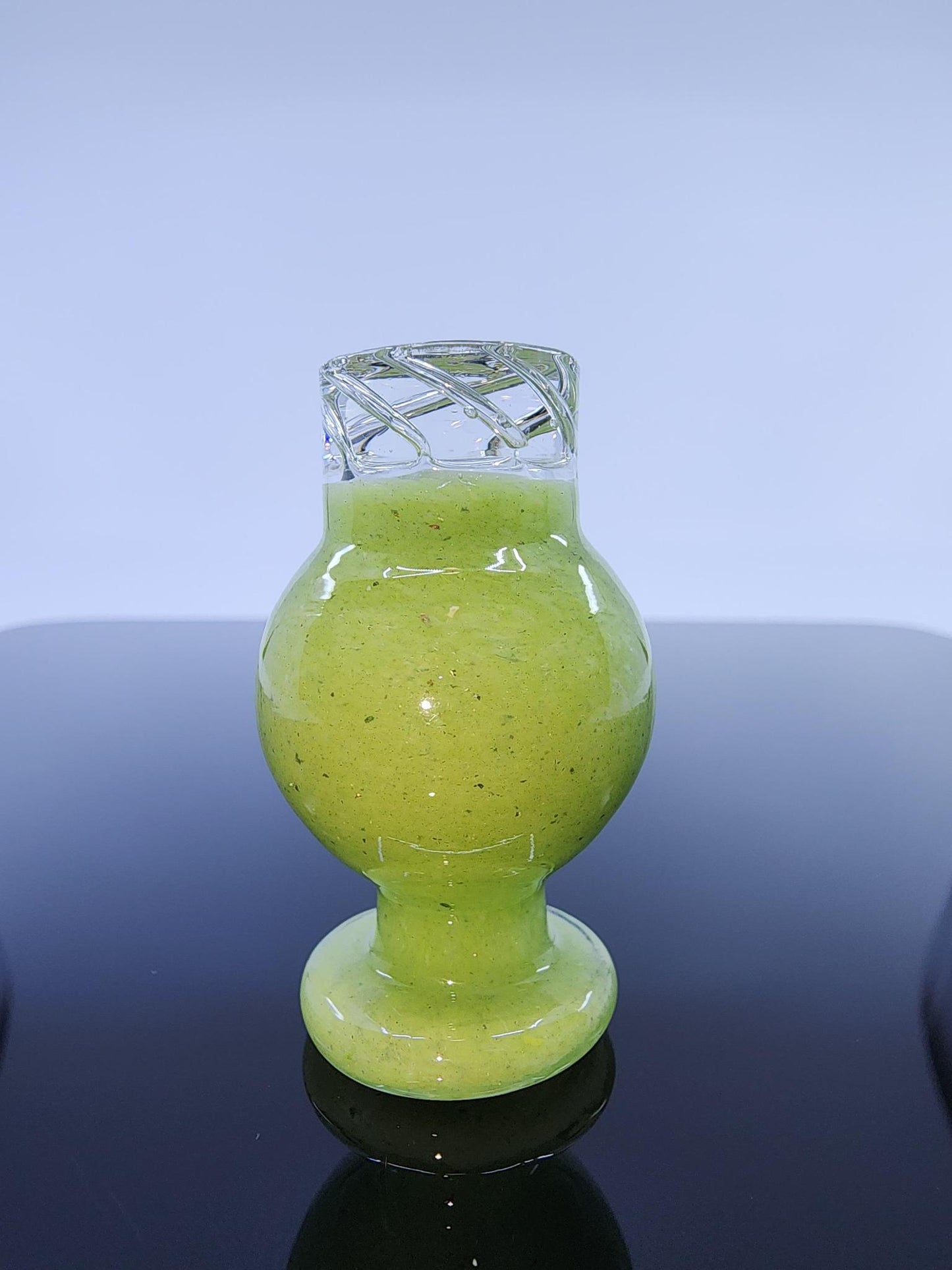 BSG Dot Turbo Spinner Cap placed on a 25mm quartz banger, showing its precise fit and ability to enhance airflow and vapor control.