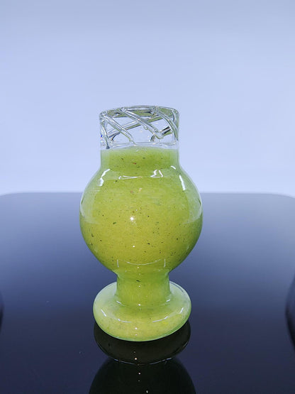 BSG Dot Turbo Spinner Cap placed on a 25mm quartz banger, showing its precise fit and ability to enhance airflow and vapor control.