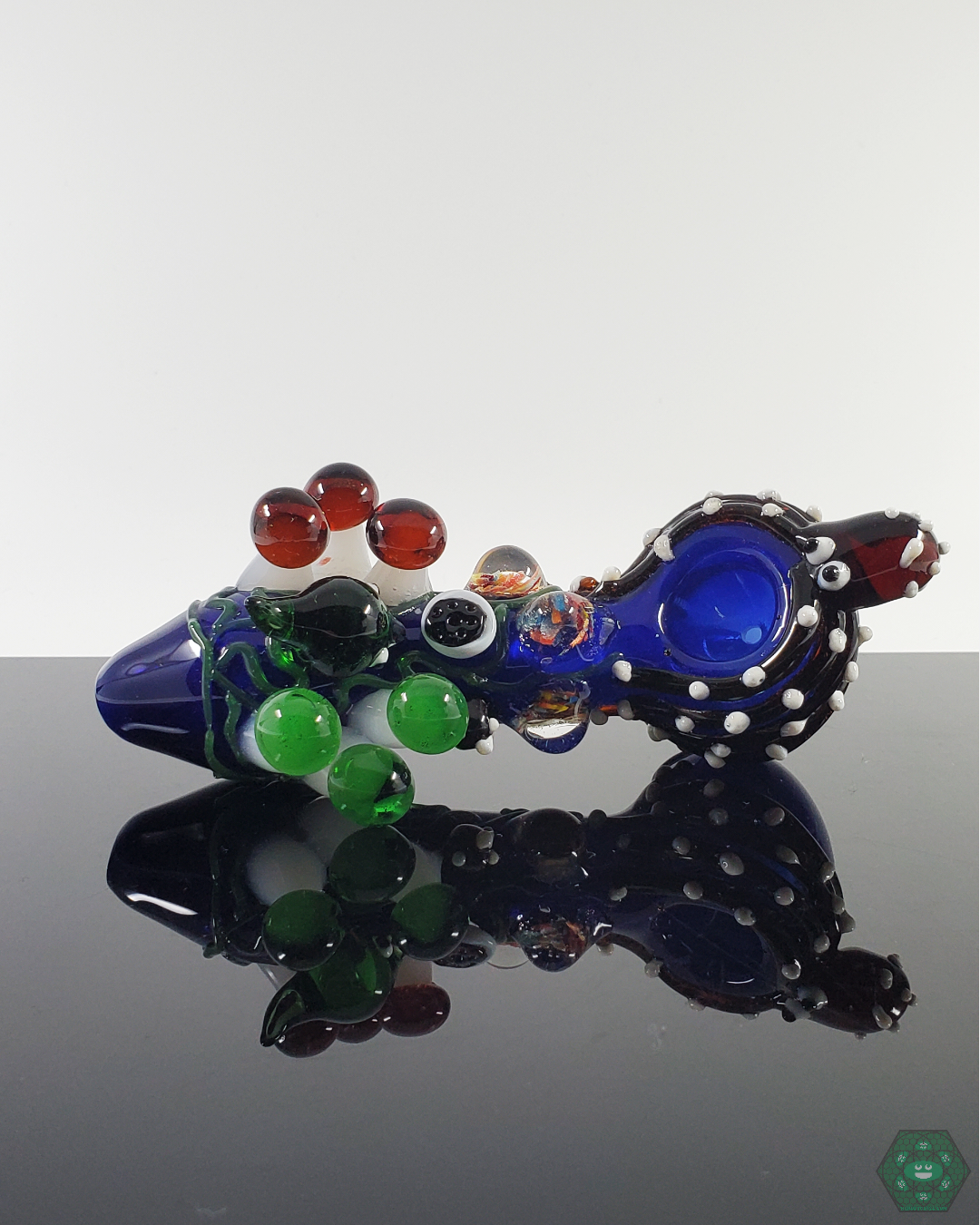 BSG Kraken Spoon 5”, featuring a thick glass construction and ocean-inspired “Kraken” design for comfortable use.